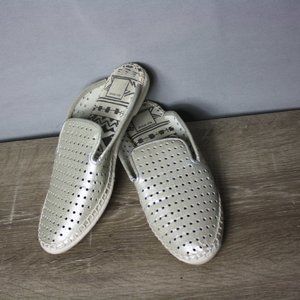 Dolce Vita Perforated Leather Espadrille Mules 🌵8